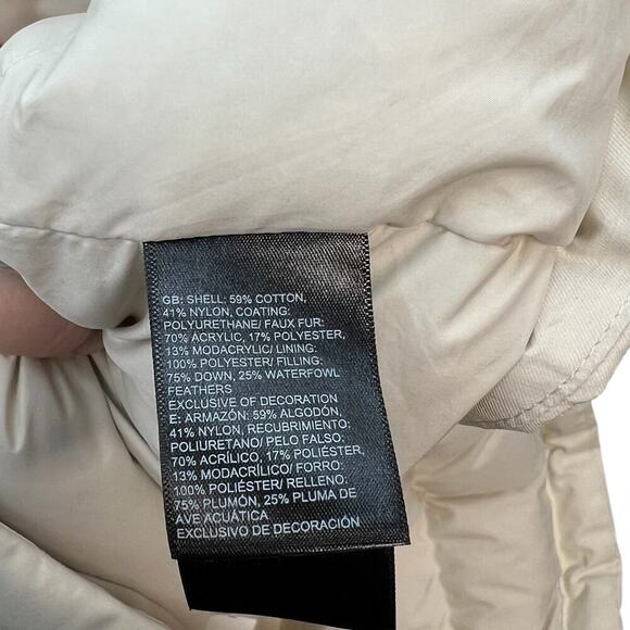 The‎ North Face Women's Downtown Parka Jacket Vintage White Size XXL *Flaws - Picture 16 of 16